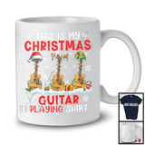 This Is My Christmas Guitar Playing Shirt; Adorable X mas Musical Instruments Player T-Shirt