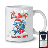 This Is My Christmas Pajama Shirt; Amazing X-mas Santa Shark Animal Lover; Family Group T-Shirt