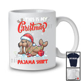 This Is My Christmas Pajama Shirt; Amazing X-mas Santa Walrus Animal Lover; Family Group T-Shirt