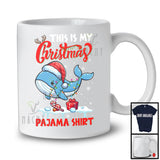 This Is My Christmas Pajama Shirt; Amazing X-mas Santa Whale Animal Lover; Family Group T-Shirt