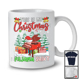 This Is My Christmas Pajama Shirt; Lovely X-mas Tree Santa Piano; Musical Instruments T-Shirt