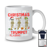 This Is My Christmas Trumpet Playing Shirt; Adorable X mas Musical Instruments Player T-Shirt