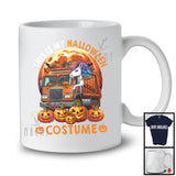 This Is My Halloween Costume; Scary Moon Unicorn Driving Garbage Truck; Driver Family Group T-Shirt