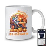 This Is My Halloween Costume; Scary Moon Unicorn Driving Tractor; Driver Family Group T-Shirt