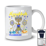 This Is My Hanukkah Pajama Shirt; Lovely Menorah Badminton Racket; Sport Badminton Player Team T-Shirt