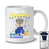 This Is My Hanukkah Pajama Shirt; Lovely Menorah Boxing Gloves; Sport Boxing Player Team T-Shirt