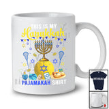 This Is My Hanukkah Pajama Shirt; Lovely Menorah Lacrosse Ball; Sport Lacrosse Player Team T-Shirt