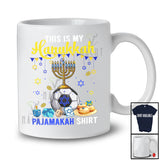 This Is My Hanukkah Pajama Shirt; Lovely Menorah Soccer Ball; Sport Soccer Player Team T-Shirt