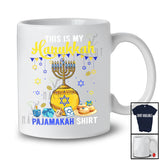 This Is My Hanukkah Pajama Shirt; Lovely Menorah Softball Ball; Sport Softball Player Team T-Shirt