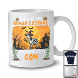 This Is My Human Costume I'm Really A Cow, Horror Halloween Witch Animal, Zombie Hands T-Shirt