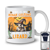 This Is My Human Costume I'm Really A Goat, Horror Halloween Witch Animal, Zombie Hands T-Shirt