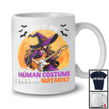 This Is My Human Costume I'm Really A Guitarist, Humorous Halloween Guitar Player, Witch Lover T-Shirt