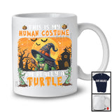 This Is My Human Costume I'm Really A Turtle, Horror Halloween Witch Animal, Zombie Hands T-Shirt