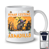 This Is My Human Costume I'm Really An Armadillo, Horror Halloween Witch Animal, Zombie Hands T-Shirt