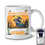 This Is My Human Costume I'm Really An Iguana, Horror Halloween Witch Animal, Zombie Hands T-Shirt