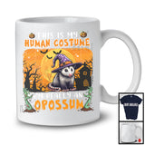This Is My Human Costume I'm Really An Opossum, Horror Halloween Witch Animal, Zombie Hands T-Shirt
