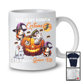 This Is My Human Costume Really A Guinea Pig, Scary Halloween Guinea Pig Boo Inside Pumpkin, Animal T-Shirt
