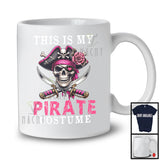 This Is My Pirate Costume; Humorous Halloween Skull Pirate Lover; Women Costume Family T-Shirt