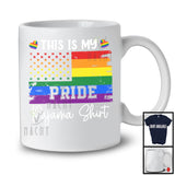 This Is My Pride Pajama Shirt, Awesome LGBTQ Gay Lesbian Rainbow, Proud LGBT Community T-Shirt