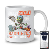 This Is My Scary Badminton Costume, Horror Halloween Zombie Playing Badminton, Sport Team T-Shirt