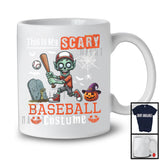 This Is My Scary Baseball Costume, Horror Halloween Zombie Playing Baseball, Sport Player Team T-Shirt