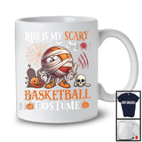 This Is My Scary Basketball Costume; Humorous Halloween Mummy Ball Pumpkin; Sports Team T-Shirt