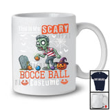 This Is My Scary Bocce Ball Costume, Horror Halloween Zombie Playing Bocce Ball, Sport Team T-Shirt