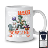 This Is My Scary Bowling Costume, Horror Halloween Zombie Playing Bowling, Sport Player Team T-Shirt