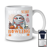 This Is My Scary Bowling Costume; Humorous Halloween Mummy Ball Pumpkin; Sports Team T-Shirt