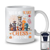 This Is My Scary Chess Costume; Humorous Halloween Mummy Chess Pumpkin; Sports Team T-Shirt