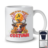 This Is My Scary Costume, Creepy Halloween Pumpkin Cow Face, Cow Farm Farmer Group T-Shirt
