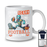 This Is My Scary Football Costume, Horror Halloween Zombie Playing Football, Sport Player Team T-Shirt