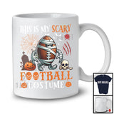 This Is My Scary Football Costume; Humorous Halloween Mummy Ball Pumpkin; Sports Team T-Shirt