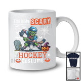 This Is My Scary HockeyCostume, Horror Halloween Zombie Playing Hockey, Sport Player Team T-Shirt
