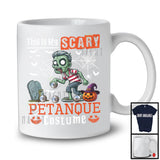 This Is My Scary Petanque Costume, Horror Halloween Zombie Playing Petanque, Sport Team T-Shirt