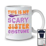 This Is My Scary Sister Costume; Awesome Halloween Witch Broomstick; Family Group T-Shirt