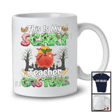 This Is My Scary Teacher Costume, Horror Halloween Zombie Lover, Careers Teacher Group T-Shirt