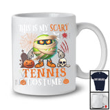 This Is My Scary Tennis Costume; Humorous Halloween Mummy Ball Pumpkin; Sports Team T-Shirt