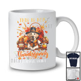 This Is My Thanksgiving Pajama Shirt, Adorable Gnomes Labrador Retriever, Fall Leaves Pumpkins T-Shirt