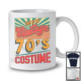 This Is My Vintage 70's Costume, Joyful Birthday Celebration Party, Friends Family Group T-Shirt