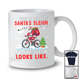 This Is What Santa's Sleigh Actually Looks Like; Amazing Christmas Santa Bicycle Rider; Family T-Shirt