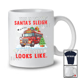 This Is What Santa's Sleigh Actually Looks Like; Amazing Christmas Santa School Bus Driver; Family T-Shirt