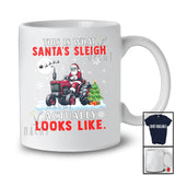 This Is What Santa's Sleigh Actually Looks Like; Amazing Christmas Santa Tractor Driver; Family T-Shirt