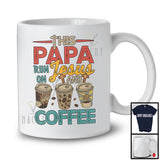 Ce papa court sur Jésus et le café, super boisson pour la fête des pères, T-shirt familial vintage