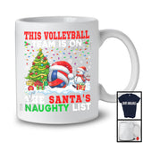 This Volleyball Team Is On The Santa's Naughty List; Joyful Christmas Tree Player Sport T-Shirt