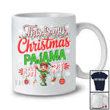 This is My Christmas Pajama Shirt; Amusing Christmas Lights Elf X-mas; Family Group T-Shirt