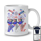 Three American Flag Harp, Amazing 4th Of July Music Instruments Player, Patriotic Group T-Shirt