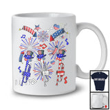 Three American Flag Trumpet, Amazing 4th Of July Music Instruments Player, Patriotic Group T-Shirt