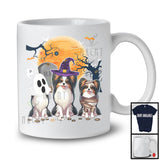 Three Boo Witch Mummy Papillon dog, Adorable Halloween Costume Puppy Owner, Family Group T-Shirt