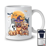 Three Boo Witch Mummy Shar Pei, Adorable Halloween Costume Puppy Owner, Family Group T-Shirt